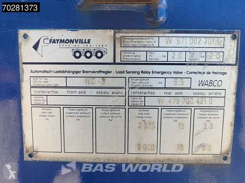 Semiremorca Faymonville ILO-3 TÜV 02/26...