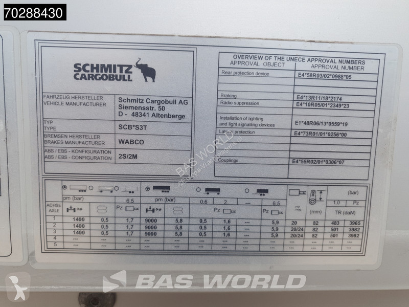 Oplegger Schmitz Cargobull SCB*S3T APK 11/25...
