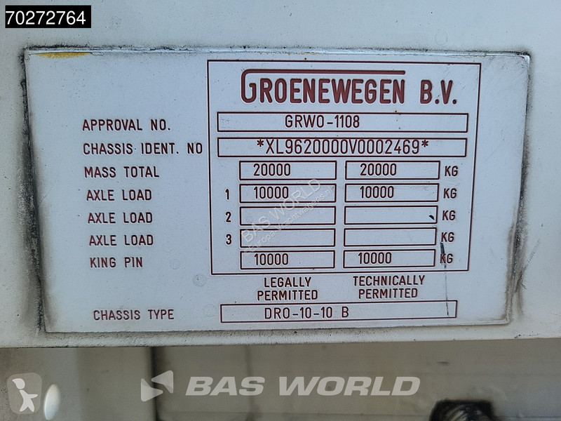Semiremorca Groenewegen DRO 10 10 B Lenkachse...