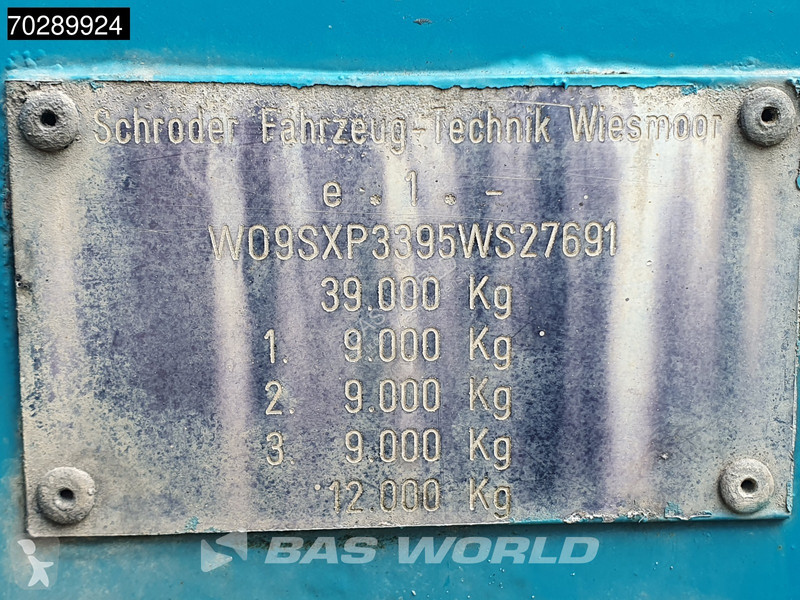 Semitrailer  S12/27P2-13,2KR Crane HIAB R165-F3...
