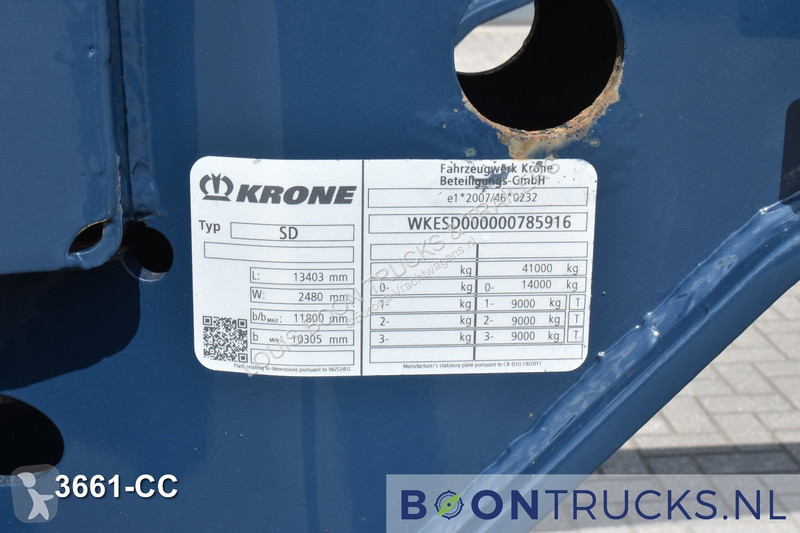 Semitrailer Krone BOX LINER | 2x20-40-45ft HC *...