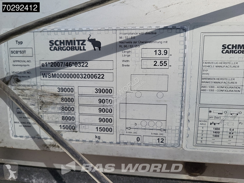 Oplegger Schmitz Cargobull SCB*S3T...