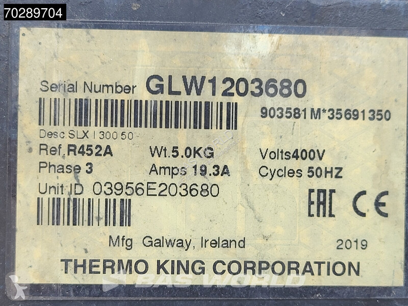 Semitrailer Chereau Thermo King SLXi 300 3 axles
