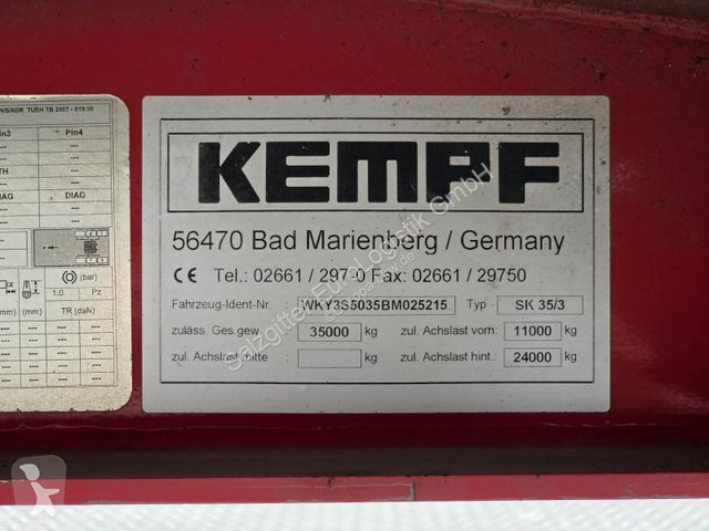 Semiremorca Kempf SK35/3 / 2 Seiten Kipper /...