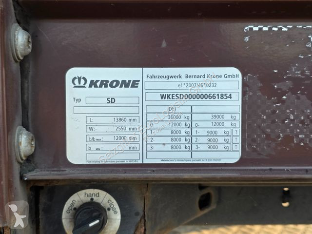 Semitrailer Krone SZ / EDSCHA / Liftachse