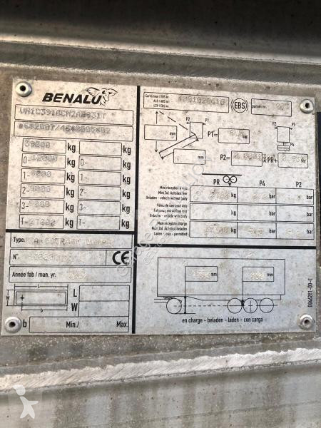 Semirimorchio Benalu cul hydraulique porte...