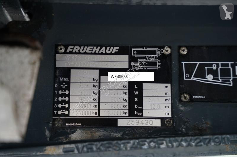 Полуремарке Fruehauf FIRANKA / STANDARD / WINDA...