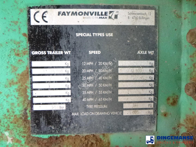 نصف مقطورة Faymonville 4-axle semi-lowbed...