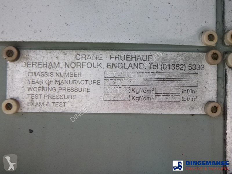 Semi remorque  Fuel tank alu 37 m3 / 2 comp