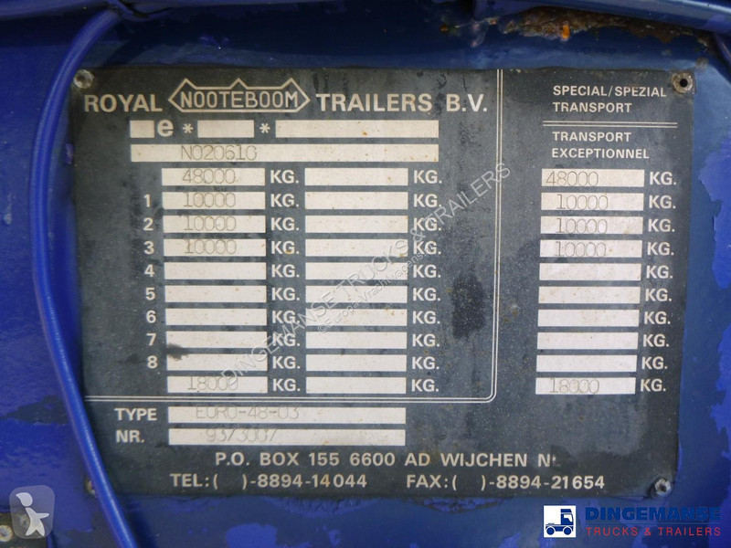 نصف مقطورة Nooteboom 3-axle lowbed trailer...