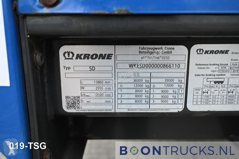 نصف مقطورة Krone PROFI LINER | LIFT AXLE * DISC...