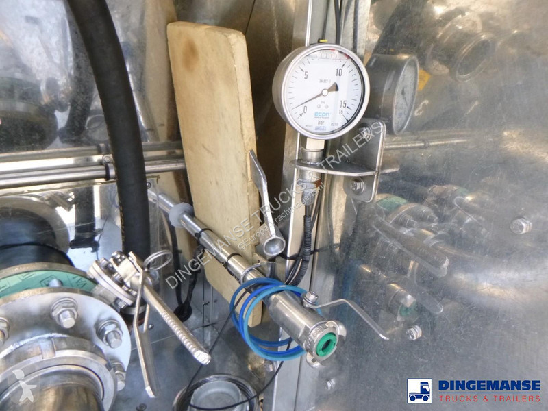 نصف مقطورة Van Hool Food tank inox 28.5 m3 / 3...