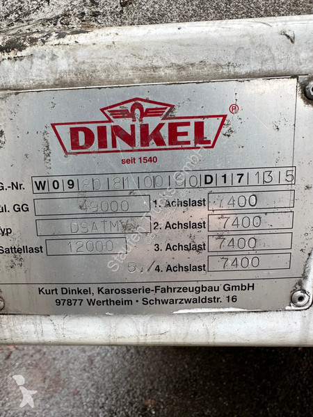 نصف مقطورة Dinkel 5-Achs Spezial-Auflieger, 5m...