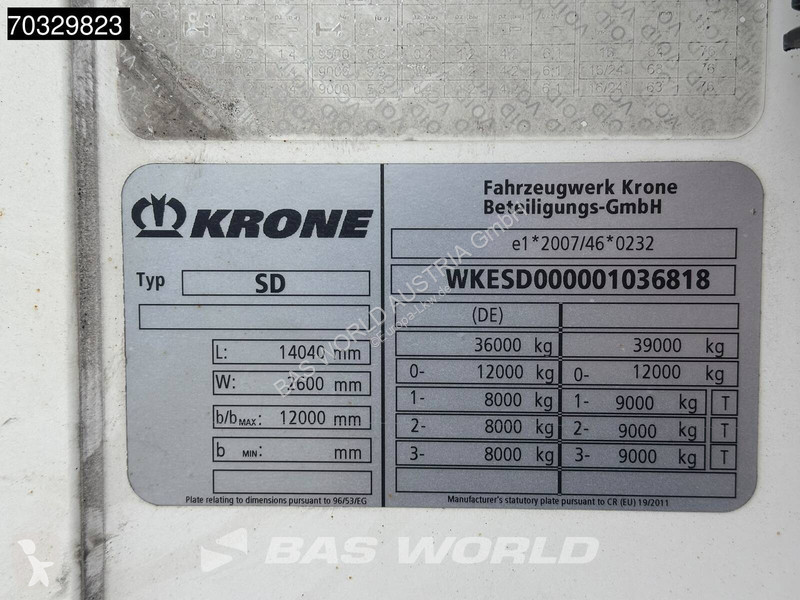 نصف مقطورة Krone Doppelstock Blumenbreit