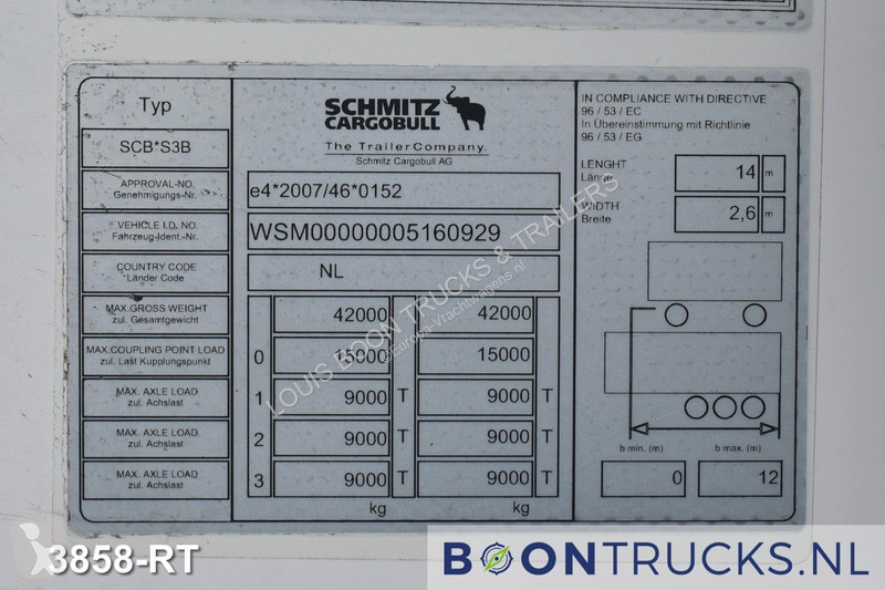 نصف مقطورة Schmitz Cargobull SCB*S3B + CARRIER...