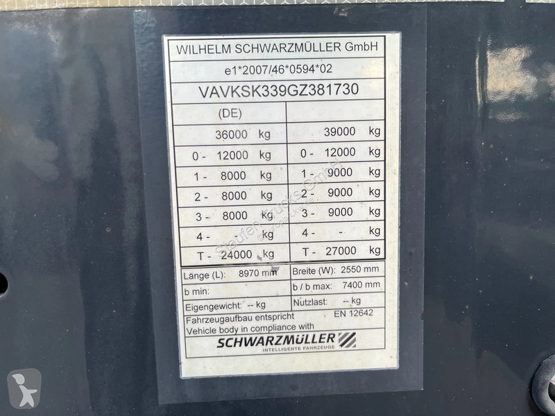 نصف مقطورة Schwarzmüller 3-Achs HARDOX SANH*24...