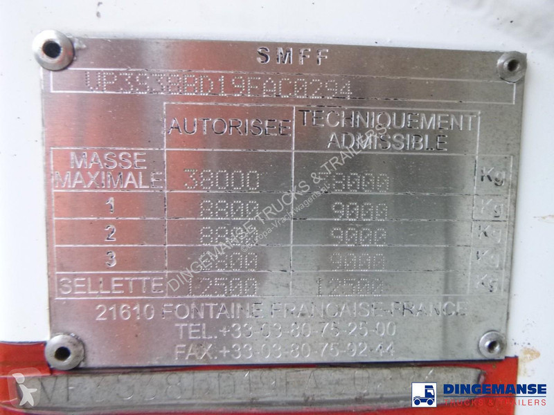 Félpótkocsi Magyar Chemical ACID tank inox 24.5...