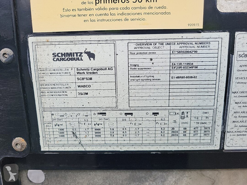 Semirremolque Schmitz Cargobull SCB*S3B
