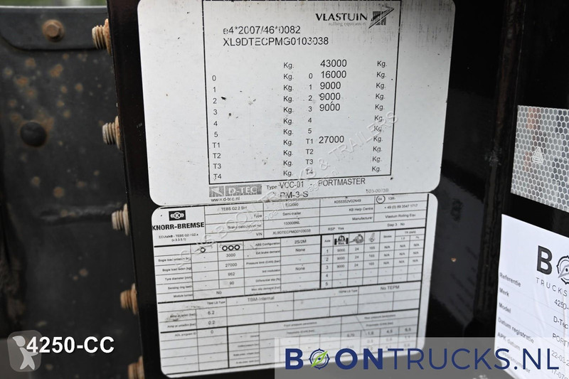 Полуприцеп D-TEC PORTMASTER | 2x20-30-40-45ft...
