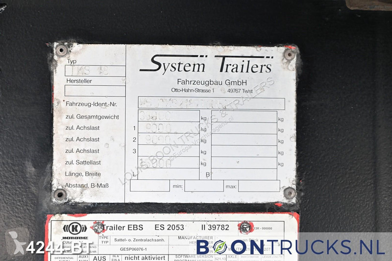 Oplegger  TKS 18 VEDECAR | ISO BOX * TAIL LIFT...