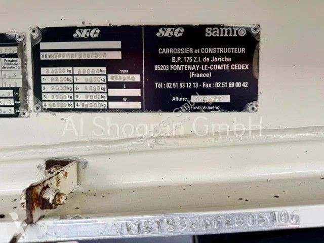 Sættevogn Samro ST39MH / Voll Alu / 65m³