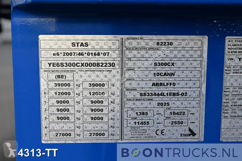 Stas S300CX | 57 m3 * TIPPER * LIFT AXLE *...