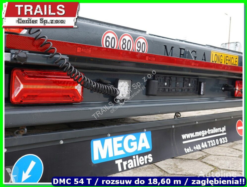 Sættevogn Mega Extandable Low-loader 18.60 m 2...