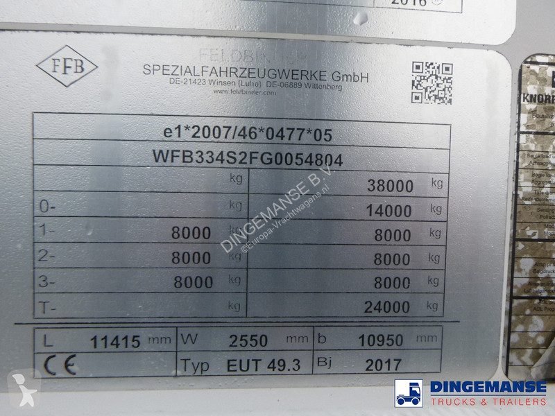 Semiremorca Feldbinder Powder tank alu alu 49...