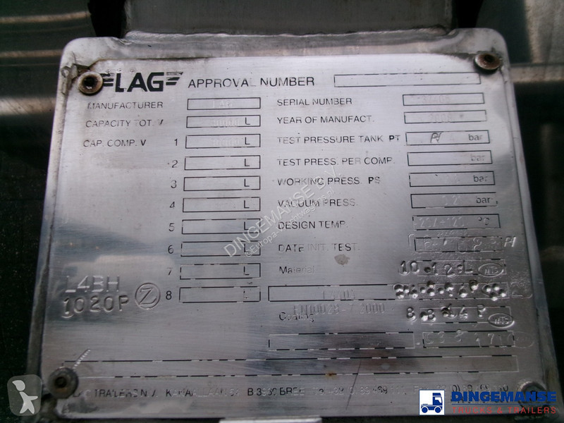 Semiremorca LAG Chemical tank inox L4BH 30 m3 /...
