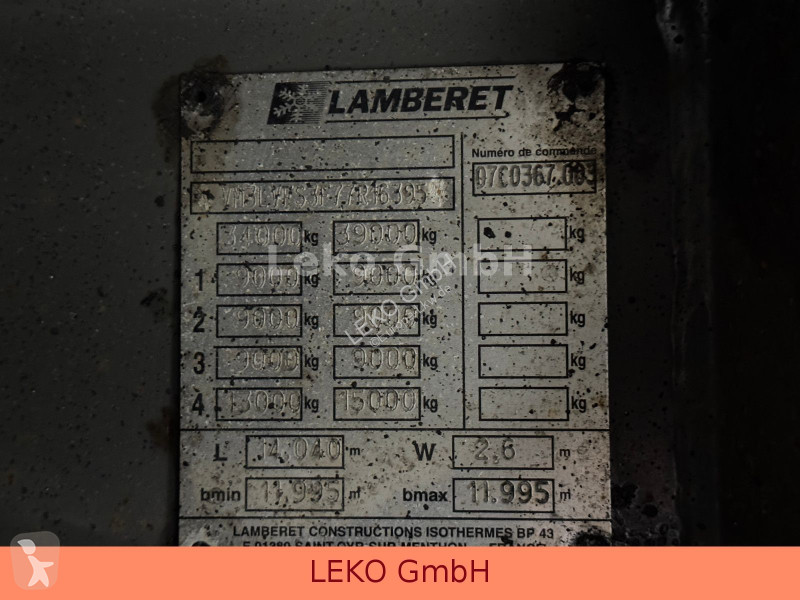 نصف مقطورة Lamberet Mit Thermoking Spectrum...