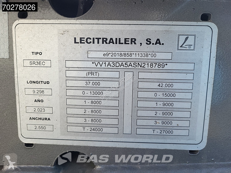 Semi reboque Lecitrailer SR3EC 3 axles UNUSED...