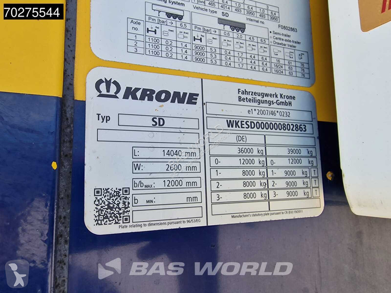 Semi reboque Krone ThermoKing SLXi 300 Doppelstock