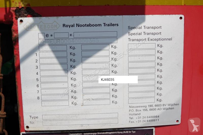 Semiremorca Nooteboom TIEFBET ODPINANA  /...