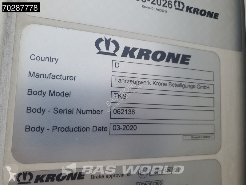 Semirimorchio Krone Doppelstock Palettenkasten...