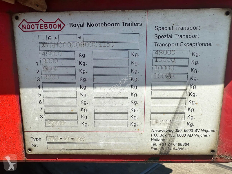 Semitrailer Nooteboom -48-03 FORCED STEERING,...