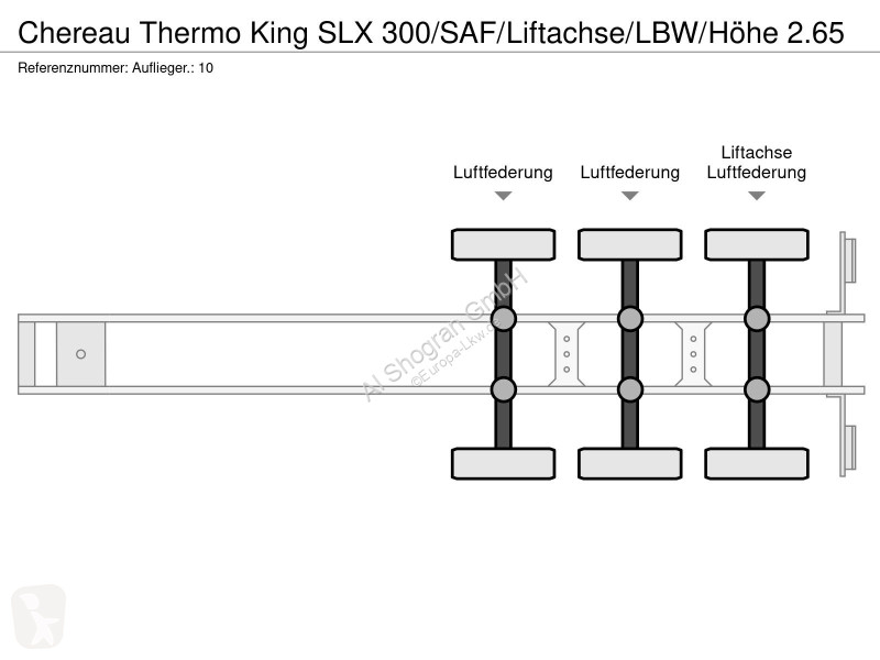 نصف مقطورة Chereau Thermo King SLX...