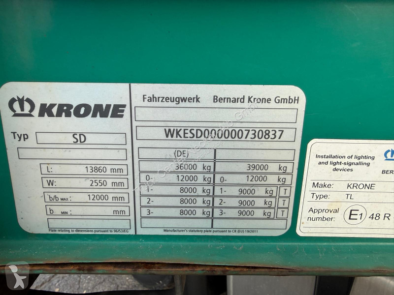 نصف مقطورة Krone   3Achs MEGA Staplerhalter...