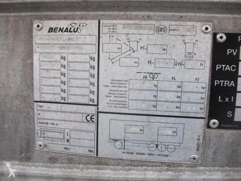 Semirimorchio Benalu cul hydraulique porte...