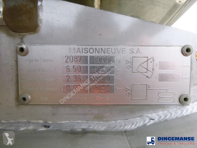 نصف مقطورة Maisonneuve Food (milk) tank inox 29...