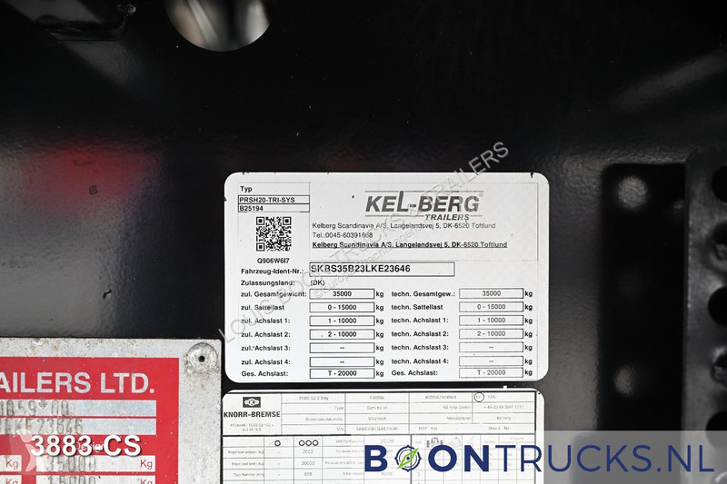 نصف مقطورة Kel-Berg D500V/XL | TRIDEC STEERING...