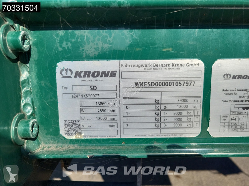 Полуприцеп Krone Tailgate Lift Axle LBW...