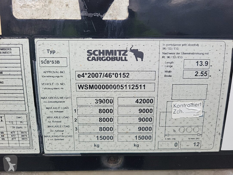 Semirremolque Schmitz Cargobull SCB*S3B