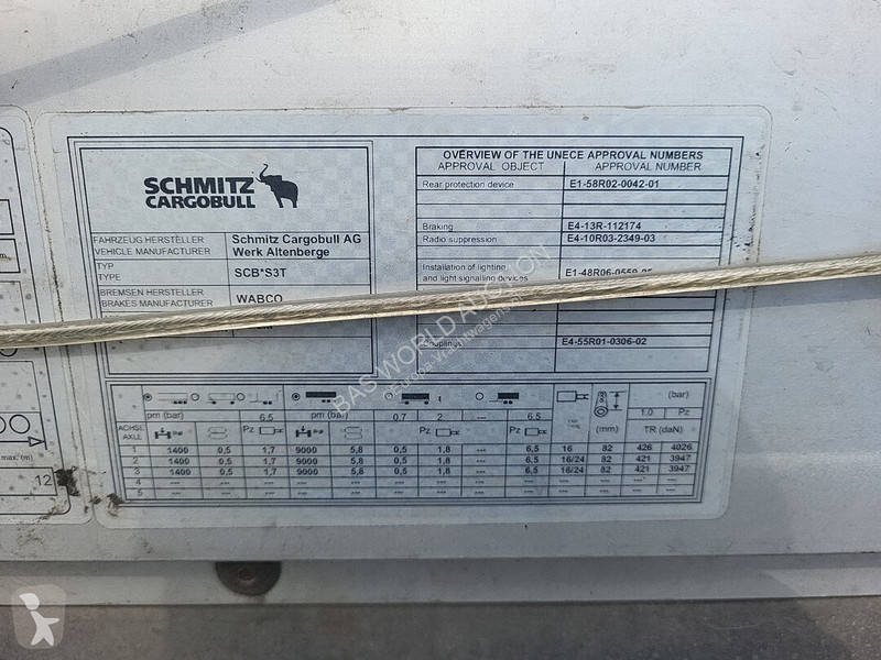 Semirimorchio Schmitz Cargobull SCB*S3T