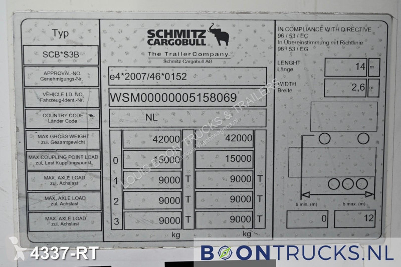 Oplegger Schmitz Cargobull SCB*S3B + THERMO...