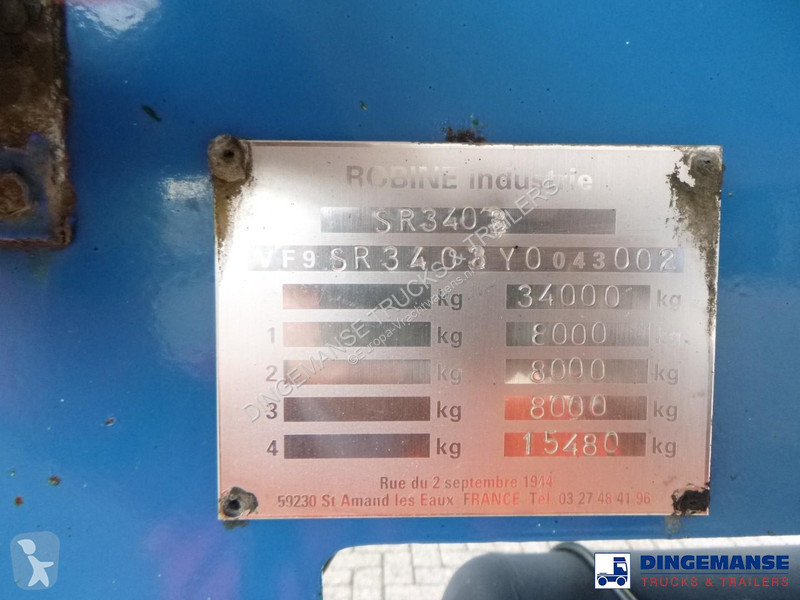 Oplegger Robine Gas tank steel 49.5 m3 / 1 comp...