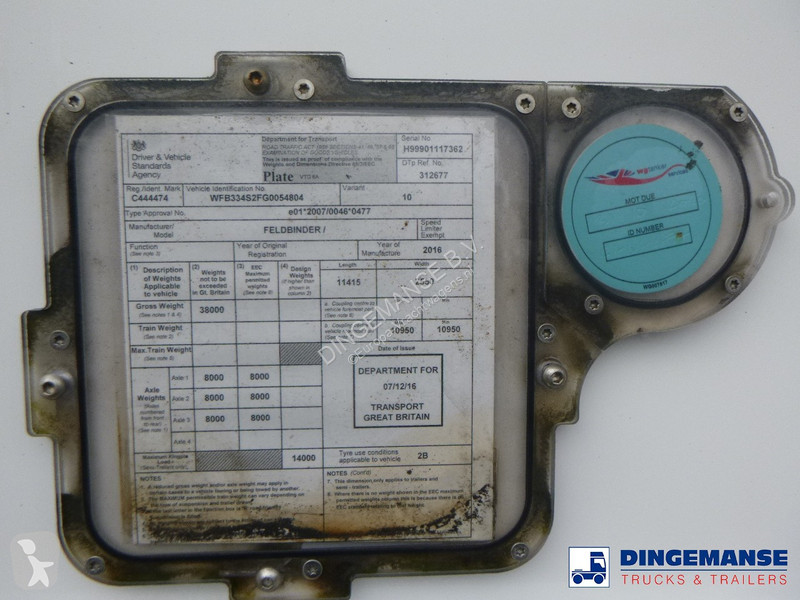 Semiremorca Feldbinder Powder tank alu alu 49...