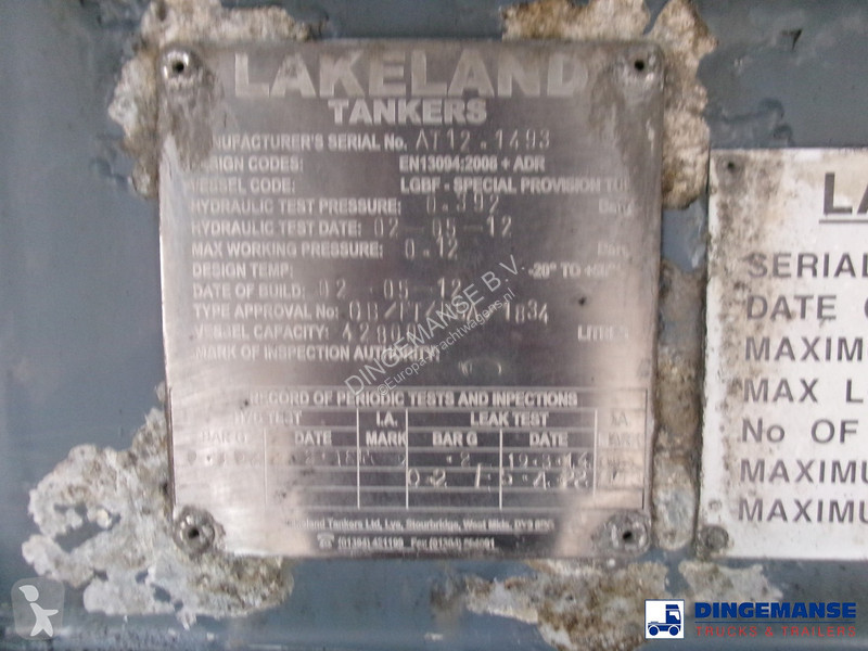 Semi reboque  Fuel tank alu 42.8 m3 / 6 comp +...