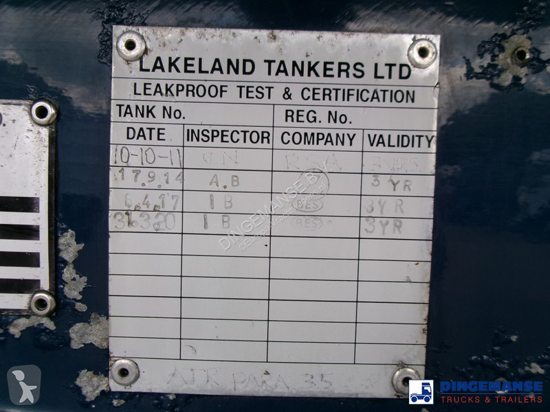 Semirimorchio  Fuel tank alu 42.8 m3 / 6 comp +...