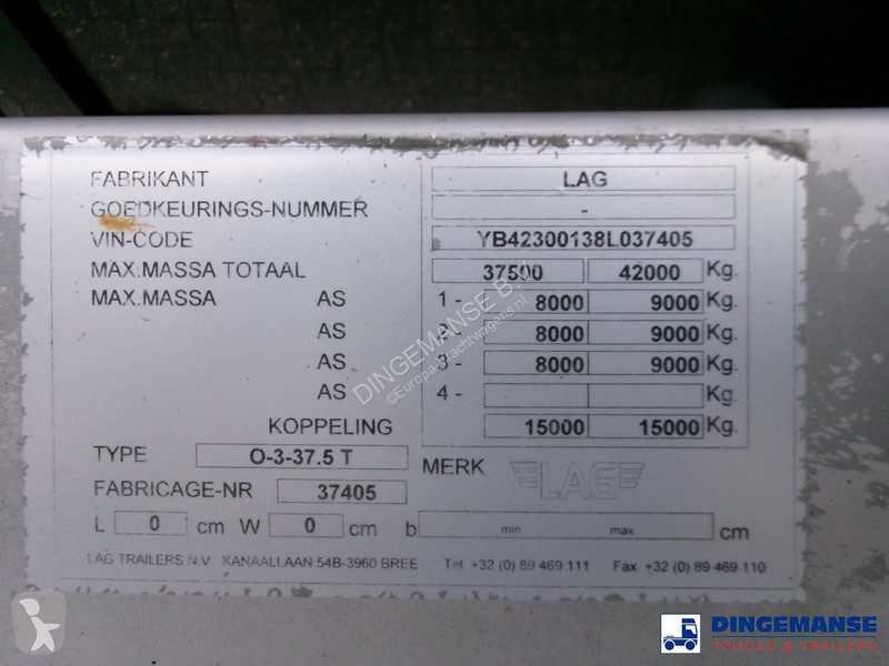Semiremorca LAG Chemical tank inox L4BH 30 m3 /...