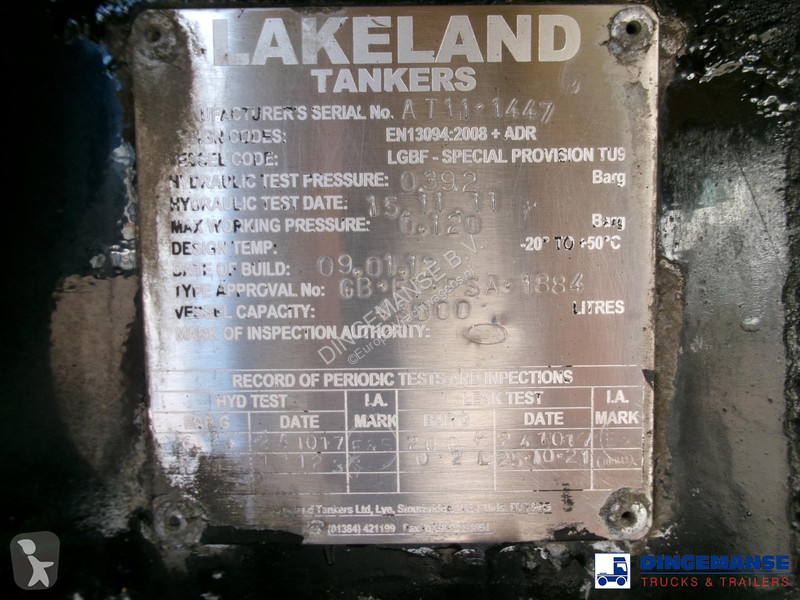 Oplegger  Fuel tank alu 43 m3 / 6 comp